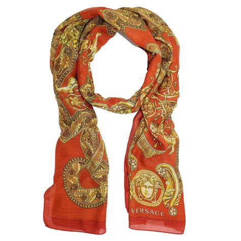 versace medusa fur shawl|Versace scarves for women.